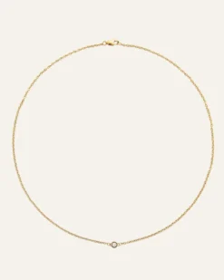 Halsband Mockberg Thin Diamond Guld