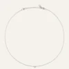 Halsband Mockberg Thin Diamond Silver
