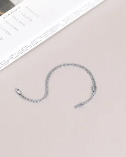 Armband Mockberg Thin Figaro Silver