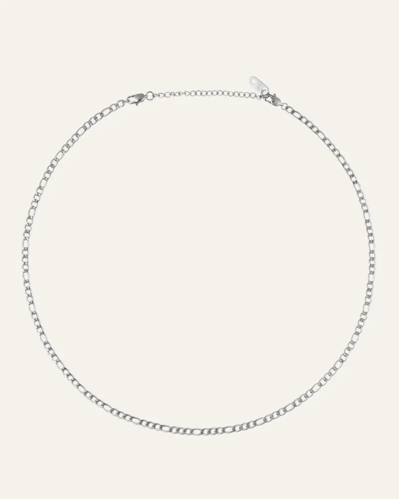 Halsband Mockberg Thin Figaro Silver