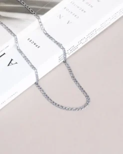 Halsband Mockberg Thin Figaro Silver