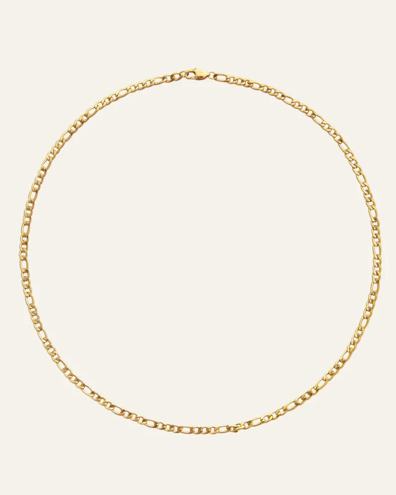 Halsband Mockberg Thin Figaro Guld