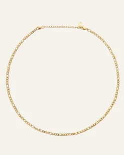 Halsband Mockberg Thin Figaro Guld