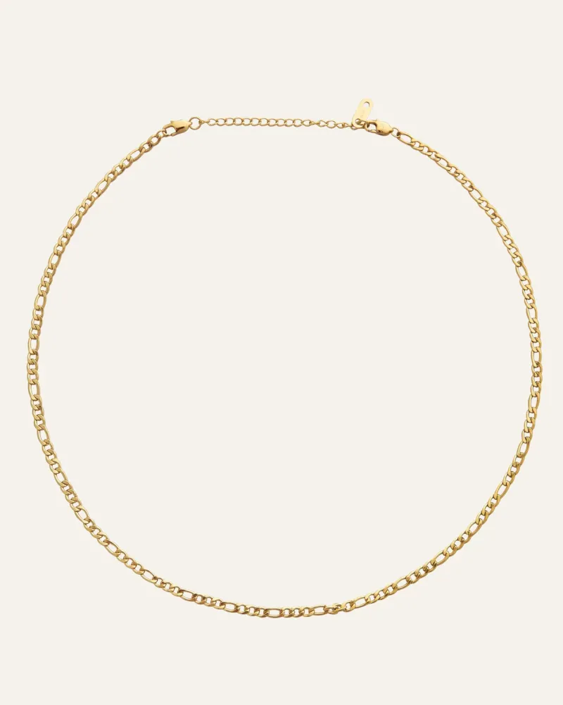 Halsband Mockberg Thin Figaro Guld