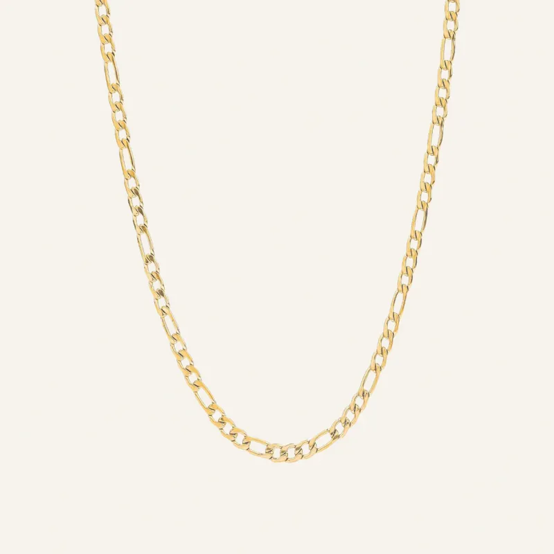 Halsband Mockberg Thin Figaro Guld
