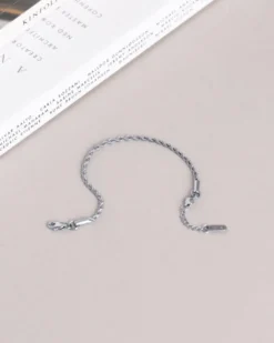 Armband Mockberg Thin Rope Silver