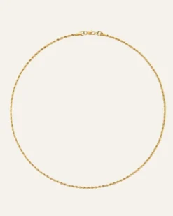 Halsband Mockberg Thin Rope Guld