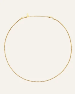 Halsband Mockberg Thin Rope Guld