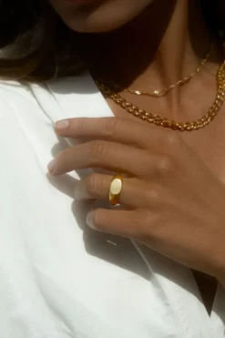 Halsband Mockberg Thin Rope Guld