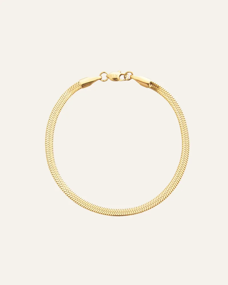 Armband Mockberg Thin Snake Guld