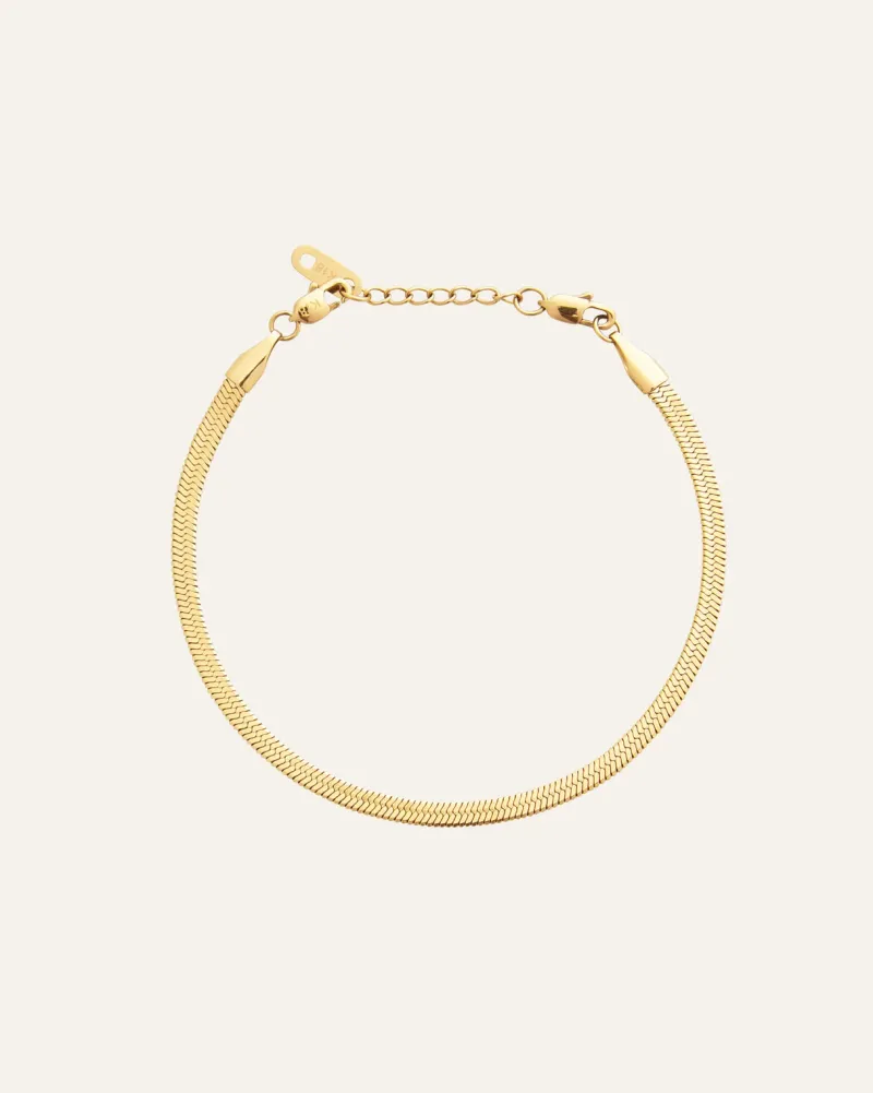 Armband Mockberg Thin Snake Guld