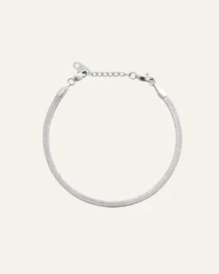 Armband Mockberg Thin Snake Silver