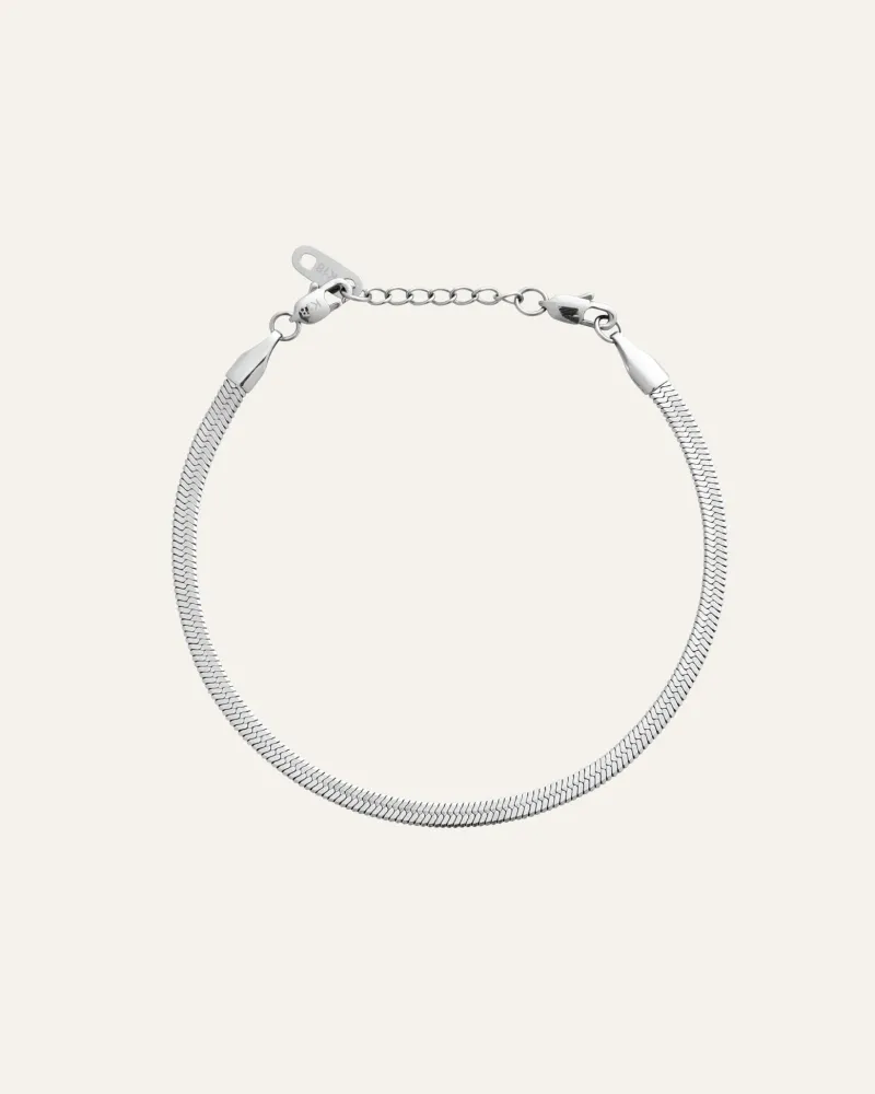 Armband Mockberg Thin Snake Silver