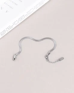 Armband Mockberg Thin Snake Silver