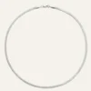 Halsband Mockberg Thin Snake Silver