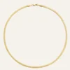 Halsband Mockberg Thin Snake Guld