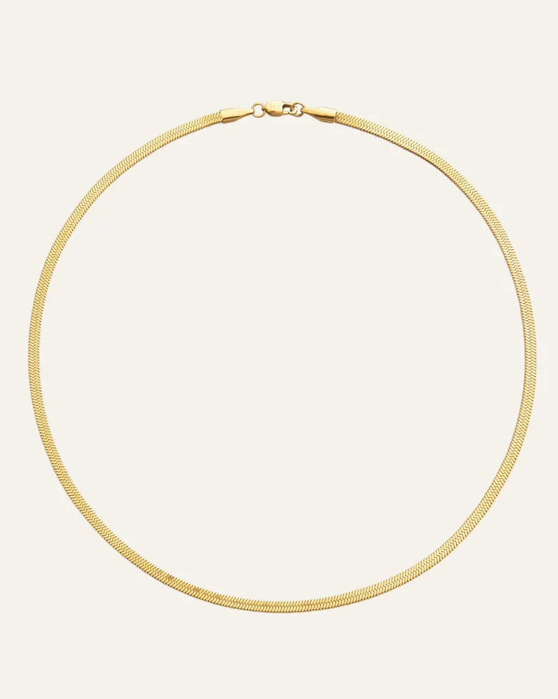 Halsband Mockberg Thin Snake Guld
