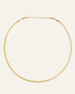 Halsband Mockberg Thin Snake Guld
