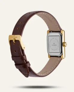 Klockor Mockberg Timeless Brown Leather Gold Watch MB0247