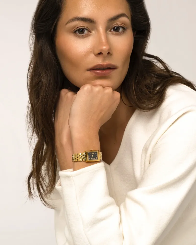 Klockor Mockberg Timeless Gold Noir MO243