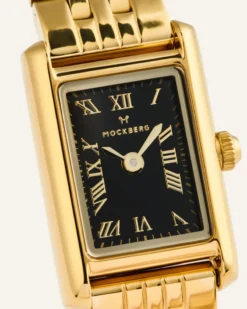 Klockor Mockberg Timeless Petite Klocka Guld Noir MB1775