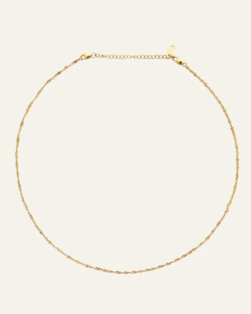 Halsband Mockberg Twirl Guld