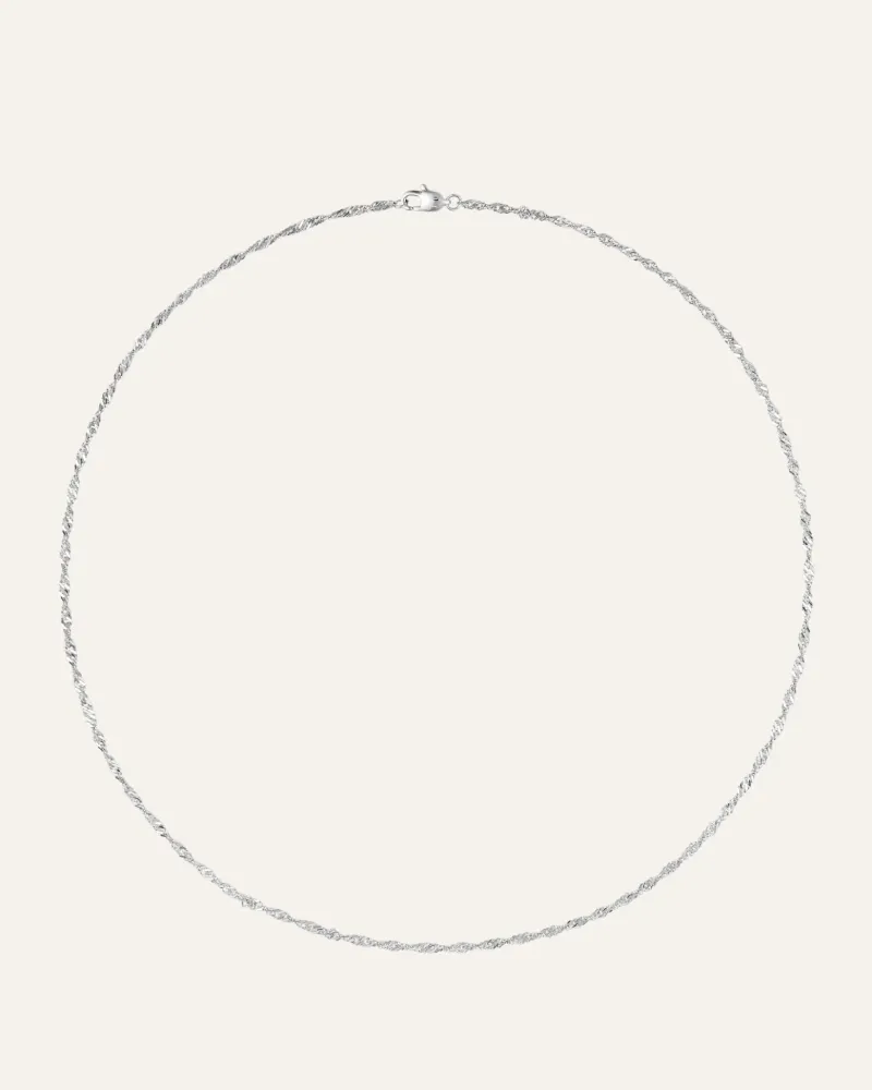 Halsband Mockberg Twirl Silver