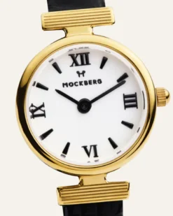 Klockor Mockberg Vintage Leather Gold Watch MB0249