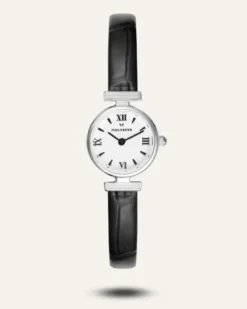 Klockor Mockberg Vintage Leather Silver Watch MB0250