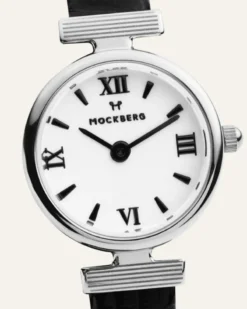Klockor Mockberg Vintage Leather Silver Watch MB0250