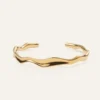 Armband Mockberg Wavy Bolded Cuff Gold