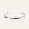 Armband Mockberg Wavy Bolded Cuff Silver