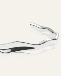 Armband Mockberg Wavy Bolded Cuff Silver