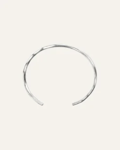Armband Mockberg Wavy Bolded Cuff Silver