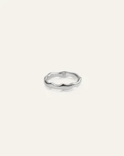 Mockberg Wavy Petite Ring Silver