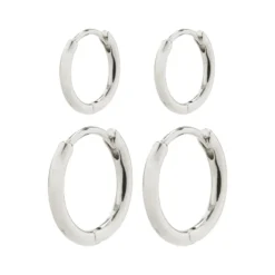 ÖRHÄNGEN PILGRIM Ariella Hoop 2-pack Örhängen Silver 612216003