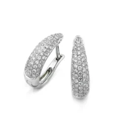 Örhängen i 18K Vitguld med 0.43ct TW/SI Diamanter – MSF57W