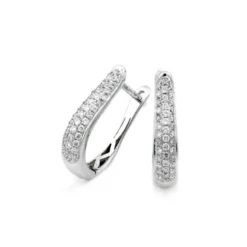 Örhängen i 18K Vitguld med 0.24ct TW/SI Diamanter – MSF53W