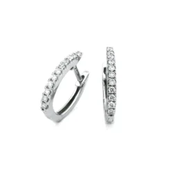 Örhängen i 18K Vitguld med 0.16ct TW/SI Diamanter – MSF52W