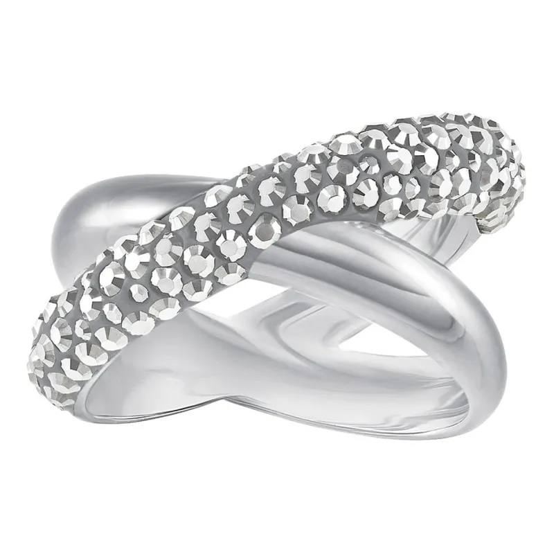Swarovski Crystaldust Cross Grå Ring 5348408