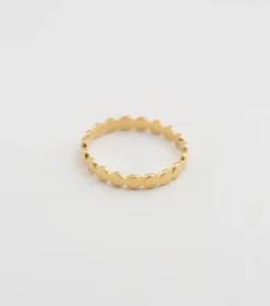 Ringar Syster P Beaches Flat Dot Ring Guld