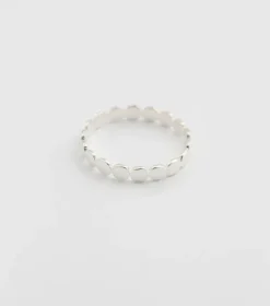 Ringar Syster P Beaches Flat Dot Ring Silver