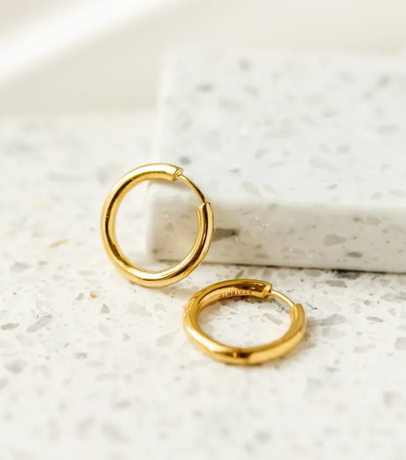 Örhängen Syster P Beloved Fat Big Hoops Guld