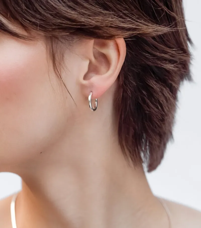 Örhängen Syster P Beloved Fat Big Hoops Silver