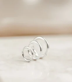 Örhängen Syster P Beloved Fat Big Hoops Silver