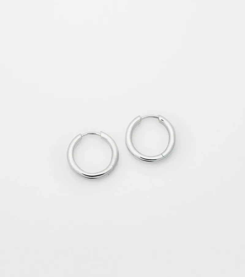 Örhängen Syster P Beloved Fat Medium Hoops Silver