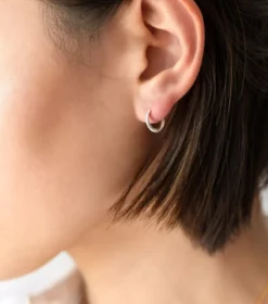 Örhängen Syster P Beloved Fat Small Hoops Silver