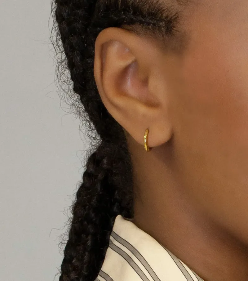 Örhängen Syster P Beloved Fat Small Hoops Guld