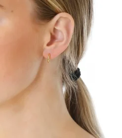 Örhängen Syster P Beloved Fat Small Hoops Guld