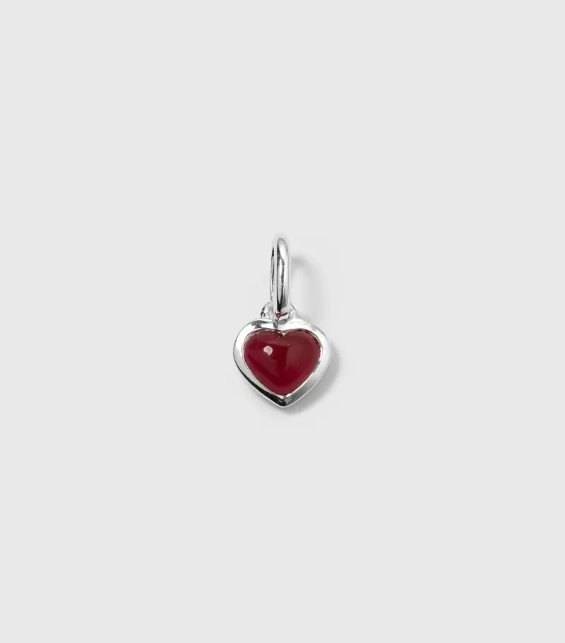 Berlocker Syster P Beloved Hjärta Pink Quartz Hängsmycke Silver